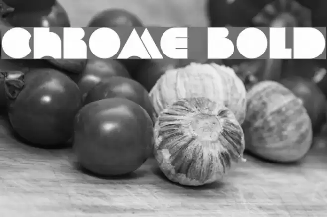 Chrome Bold Font examples