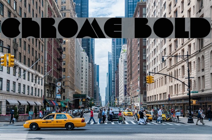 Chrome Bold Font examples