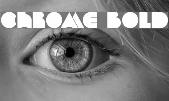 Chrome Bold Font examples