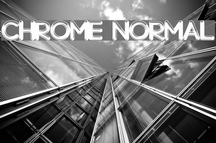 Chrome Normal Font examples