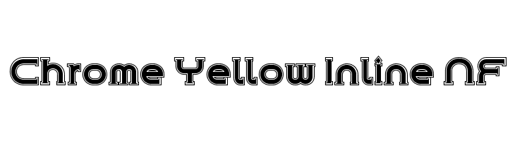 Chrome Yellow Inline NF  les polices de caractères gratuit tlcharger