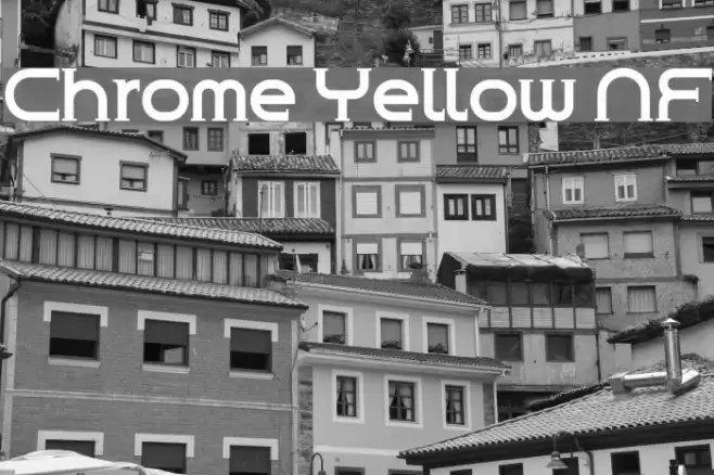 Chrome Yellow NF Font examples