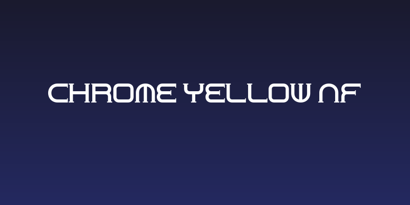 Chrome Yellow NF Social Header