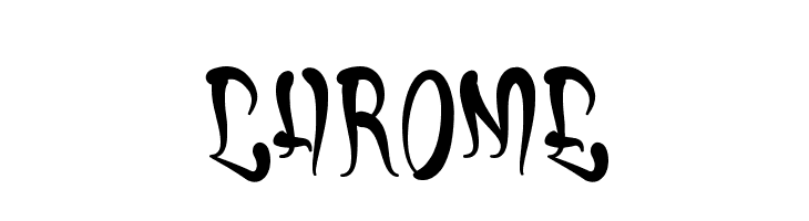 Chrome Schriftart