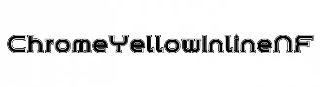 ChromeYellowInlineNF  免费字体下载
