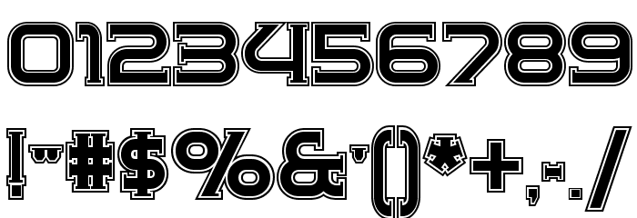 ChromeYellowInlineNF Font OTHER CHARS