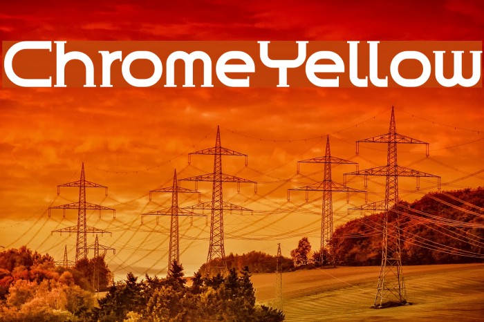ChromeYellow Font examples
