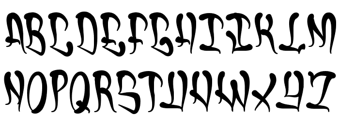 Chrome Font LOWERCASE