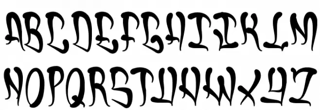 Chrome Schriftart Kleinbuchstaben