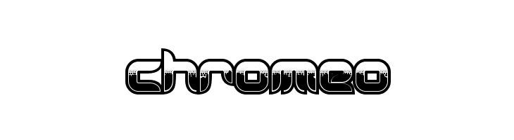 Chromeo  フリーフォントのダウンロード