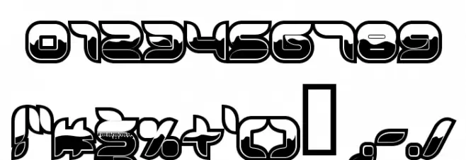 Chromeo Font OTHER CHARS