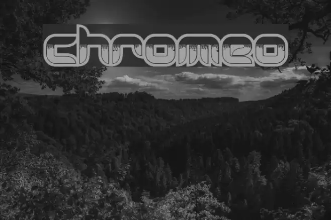 Chromeo Font examples