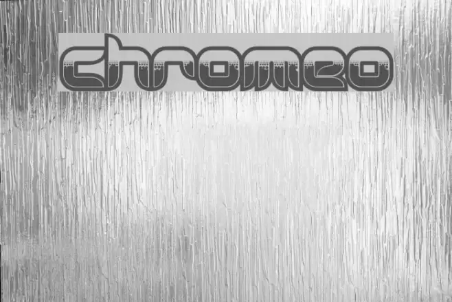 Chromeo Font examples