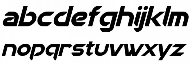 Chromia Bold Italic फ़ॉन्ट लोअरकेस