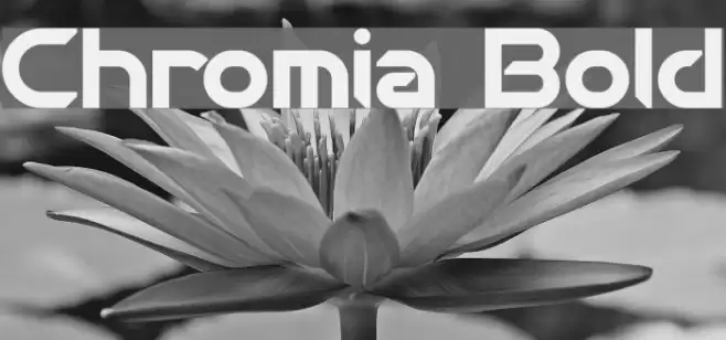 Chromia Bold Font examples