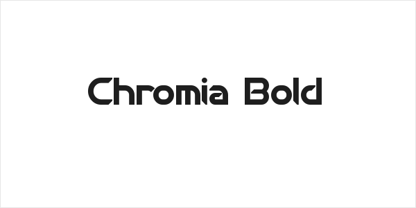 Chromia Bold Logo