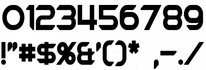 Chromia Condensed Bold Font OTHER CHARS