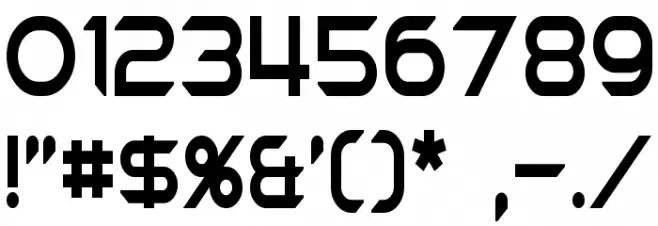 Chromia Condensed Font OTHER CHARS