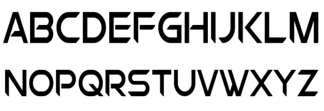 Chromia Condensed フォント 大文字