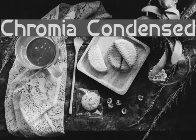 Chromia Condensed Font examples