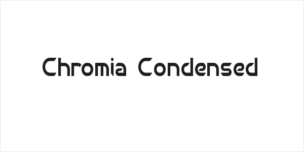 Chromia Condensed Logo
