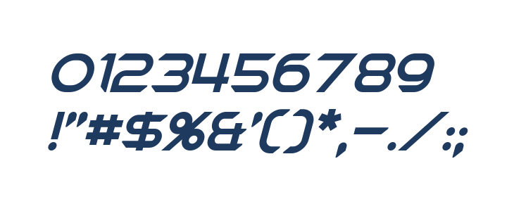 Chromia Italic Other Characters