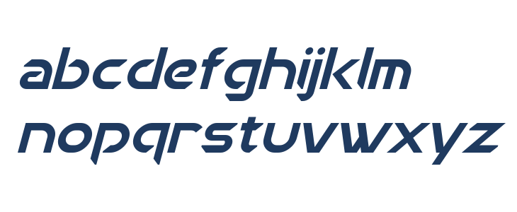 Chromia Italic Lowercase