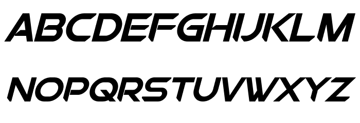 Chromia Supercap Bold Italic Font LOWERCASE