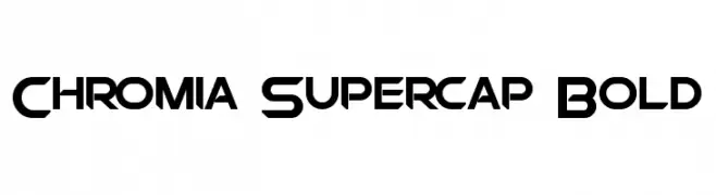 Chromia Supercap Bold  Descarca Fonturi Gratis