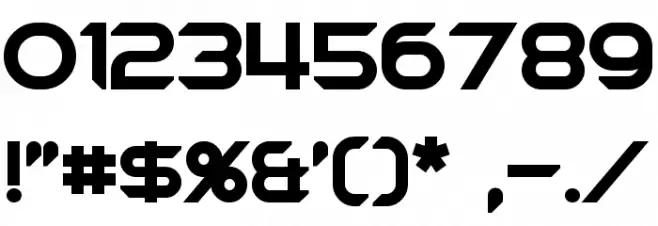 Chromia Supercap Bold Font OTHER CHARS