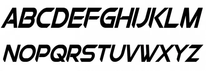 Chromia Supercap Condensed Bold Italic Polices MAJUSCULES