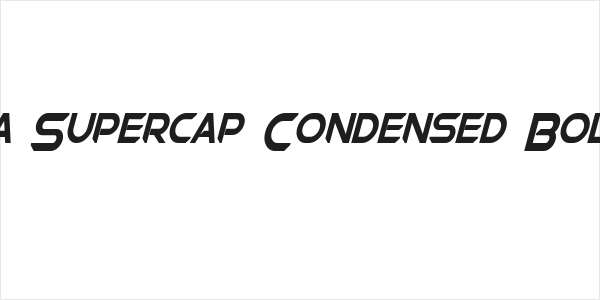 Chromia Supercap Condensed Bold Italic Logo