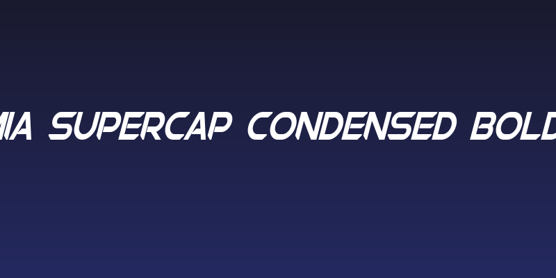 Chromia Supercap Condensed Bold Italic Social Header