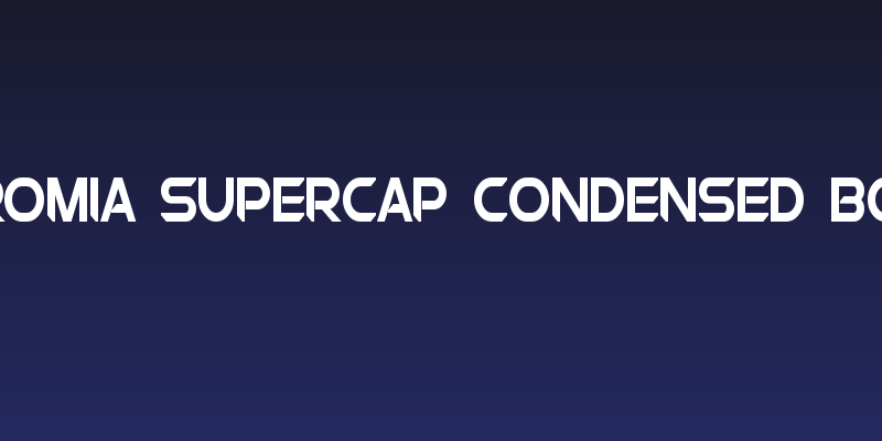 Chromia Supercap Condensed Bold Social Header