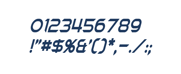 Chromia Supercap Condensed Italic Other Characters