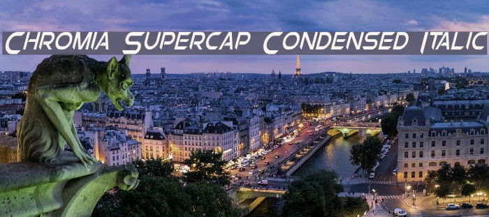 Chromia Supercap Condensed Italic Example 2
