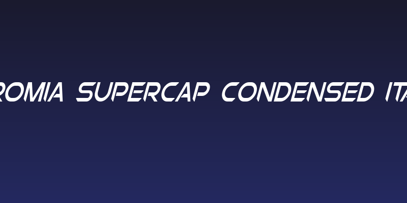 Chromia Supercap Condensed Italic Social Header
