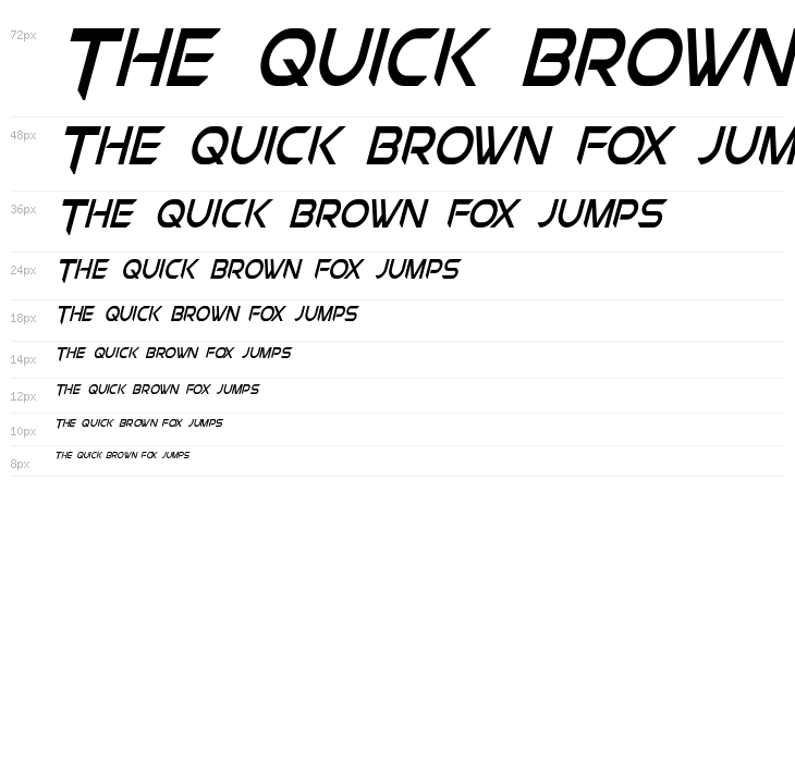 Chromia Supercap Condensed Italic Waterfall