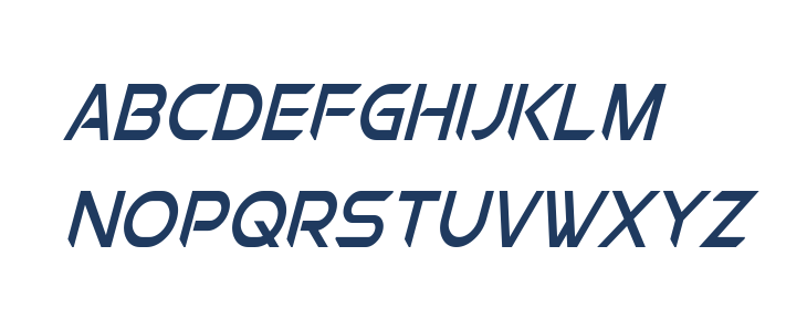 Chromia Supercap Condensed Italic Lowercase