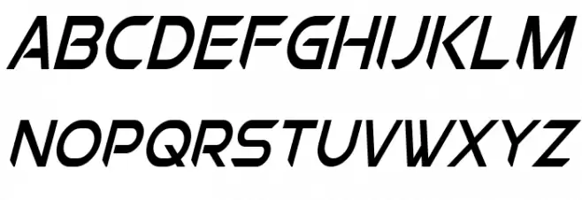 Chromia Supercap Condensed Italic 字体 小写