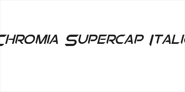 Chromia Supercap Italic Logo