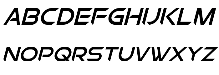 Chromia Supercap Italic Font LOWERCASE