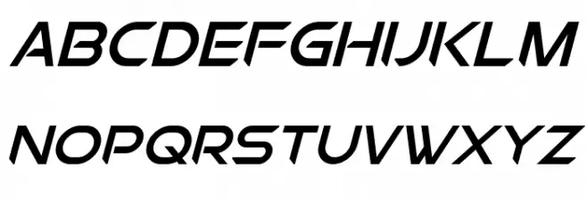 Chromia Supercap Italic Font LOWERCASE