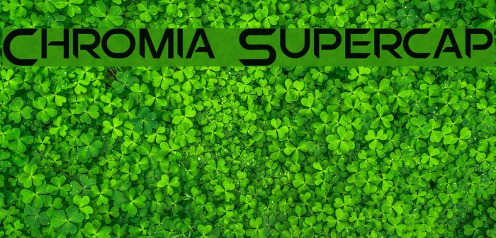 Chromia Supercap Font examples