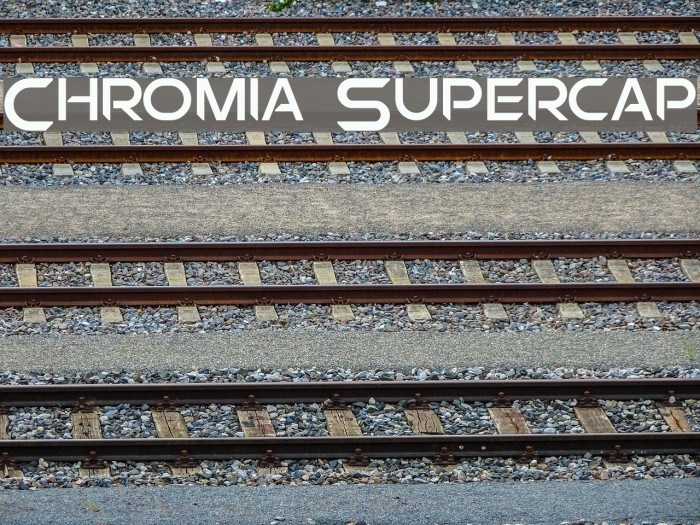 Chromia Supercap Font examples