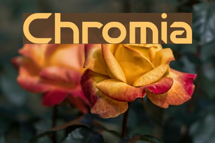 Chromia Font examples