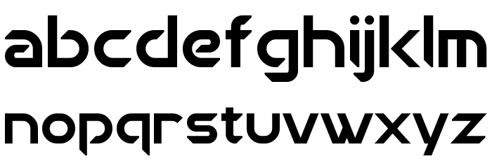 Chromia Font LOWERCASE