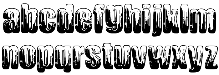 Chromium Font LOWERCASE