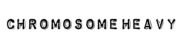 ChromosomeHeavy Font