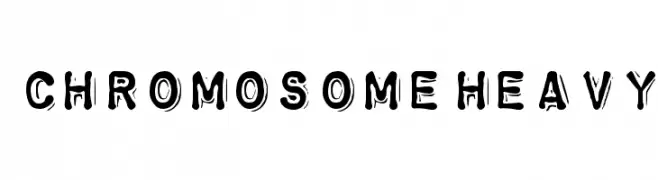 ChromosomeHeavy  नि: शुल्क फ़ॉन्ट्स डाउनलोड